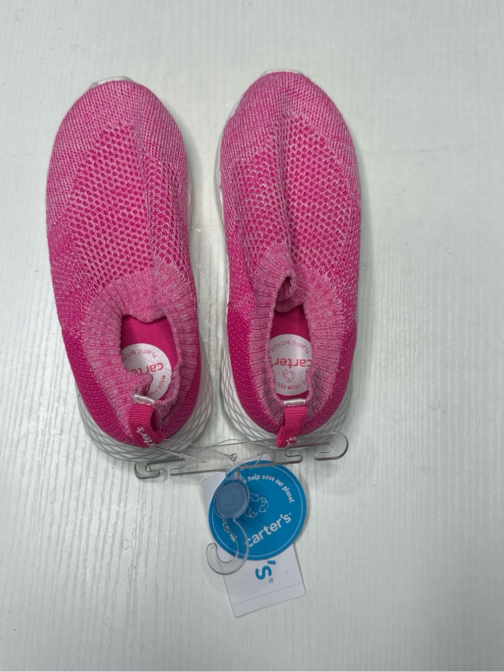 Carter's Hot Pink Slip-On Knit Kids Sneakers
